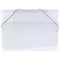 JAM Paper Clear 11" x 15" Elastic Closure Plastic Portfolio